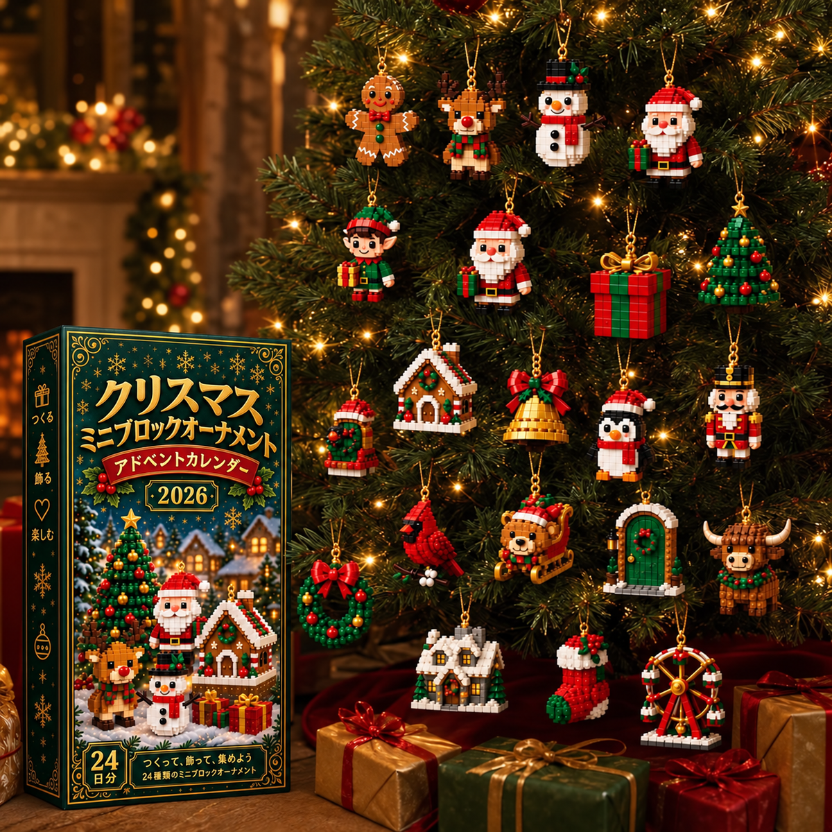 Bi𝐥𝐥𝐡𝐨𝐥® クリスマス ミニブロック アドベントカレンダー🔔｜毎日ひとつ、全24種類のオーナメントづくり