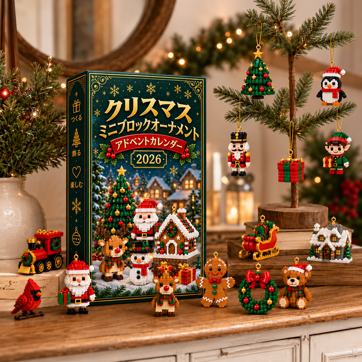 Bi𝐥𝐥𝐡𝐨𝐥® クリスマス ミニブロック アドベントカレンダー🔔｜毎日ひとつ、全24種類のオーナメントづくり