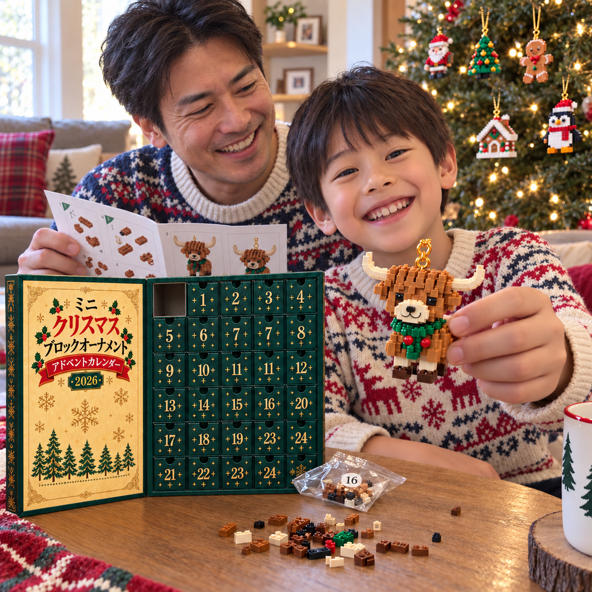 Bi𝐥𝐥𝐡𝐨𝐥® クリスマス ミニブロック アドベントカレンダー🎇｜毎日ひとつ、全24種類のオーナメントづくり